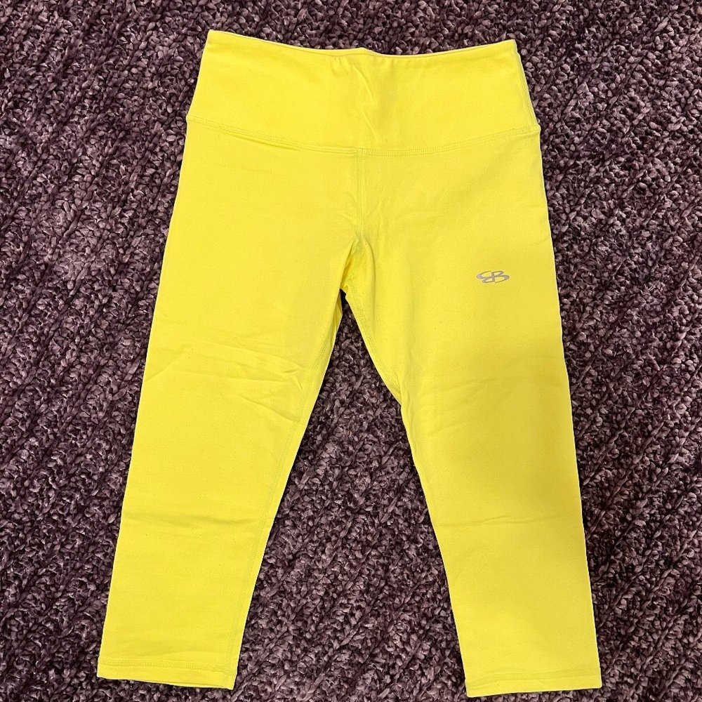 Boombah Neon Yellow Cropped leggings